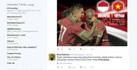Jelang Laga Indonesia vs Vietnam, #TimnasDay Bergema