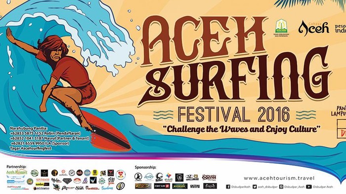 Gelar Festival Surfing, Aceh Promosi Pariwisata di Pantai Lampuuk