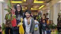 Tak seperti tamu lainnya, Aming dan Evelyn tampil lebih santai. Noel/detikHot.