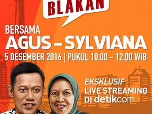 Tonton Blak-blakan Agus-Sylvi di Live Streaming Eksklusif detikcom 5 Desember