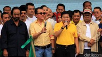 Novanto menyampaikan pidatonya.