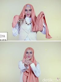 Image Result For Tutorial Hijab Dari Bahan Satin