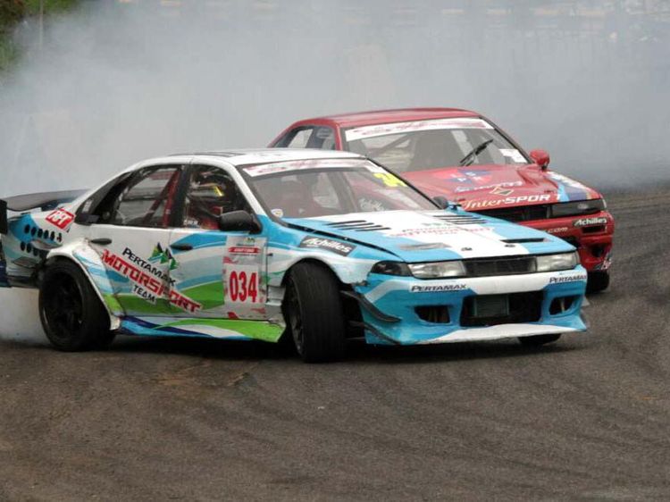 Aksi Para Drifter di Pertamax Motorsport Drifting Championship 2016
