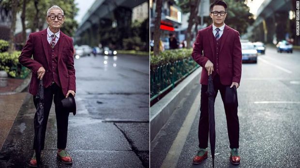 Foto-foto Kedekatan Kakek dan Cucu Ini Jadi Viral