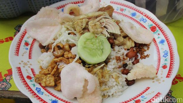 Hidangan nasi gurih yang terhidang (Bagus/detikTravel)