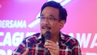 Djarot memaparkan program dan janji politik yang ditawarkan di acara live streaming detikcom.