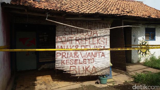 Garis Polisi Masih Terpasang di Panji Pijat Lokasi Pembunuhan Terapis