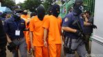 Para Tersangka Saksikan Pemusnahan Narkoba Oleh Jokowi