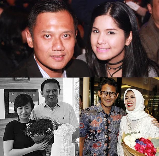Romantisme Agus, Ahok dan Sandi Saat Rayakan Ulang Tahun Istri