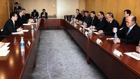Ia bertemu Commissioner General National Police Agency Japan (NPA) Mr. Masayoshi Sakaguchi, Rabu (07/12/2016). Pool/dok Humas Polri.