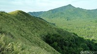 Untuk ke Puncak traveler akan ditemani dengan jalan yang berbatu dan terjal. Tapi itu sangat sebanding dengan pemandangan yang nantinya akan traveler dapatkan (Bonauli/detikTravel)
