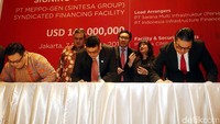 Bank CIMB Niaga, sebagai mandated lead arranger dalam sindikasi kali ini, menurut laporan keuangannya, sampai 30 September 2016 perseroan mencatatkan pertumbuhan kredit sindikasi secara keseluruhan sebesar 4,52% menjadi Rp5,9 triliun dibandingkan dengan periode sama pada tahun lalu.