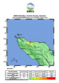 Begini Peta Sebaran Dampak Gempa 6,4 SR di Pidie Jaya Aceh