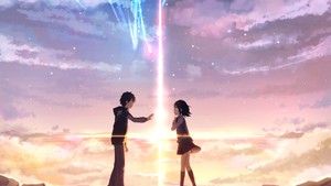 Ini Your Name (Kimi no Wa) yang tayang di tahun 2016. Kisah pertukaran tubuh antara Mitsuha dan Taki yang berkembang menjadi romance, fantasi, dan drama emosional. Visual Makoto Shinkai luar biasa, sementara ceritanya punya payoff yang kuat. Skornya mencapai 98% di Rotten Tomatoes.  Foto: Comix Wave