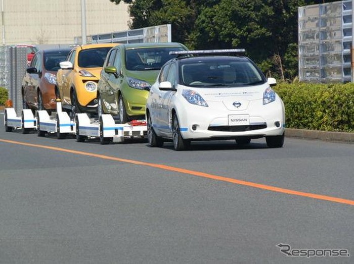 Nissan Pakai Mobil Otonom untuk Angkut Mobil di Pabriknya