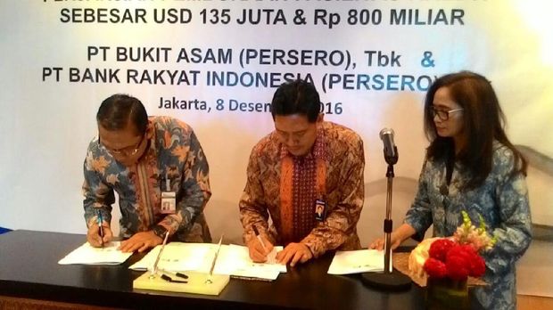 BRI Kucurkan Kredit Rp 2,5 Triliun ke Bukit Asam