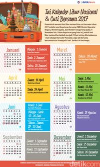 Ini Kalender Libur Nasional Dan Cuti Bersama 2017 - Gambaran