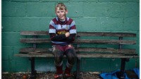 William Lawson, bocah 11 tahun asal Britania Raya ini menginginkan sepasang sepatu rugby untuk Natal. REUTERS/Darren Staples.