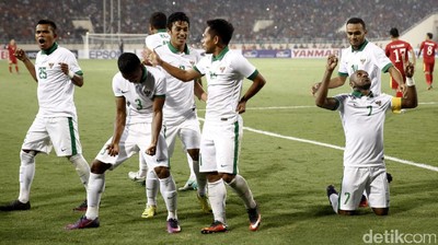 Ekspresi Kebahagiaan Timnas Indonesia