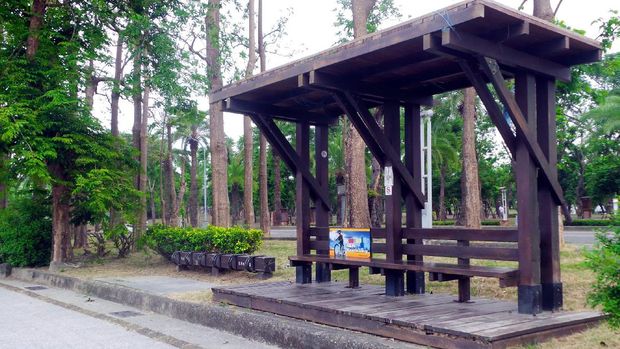 Shelter untuk duduk-duduk traveler (Wahyu/detikTravel)