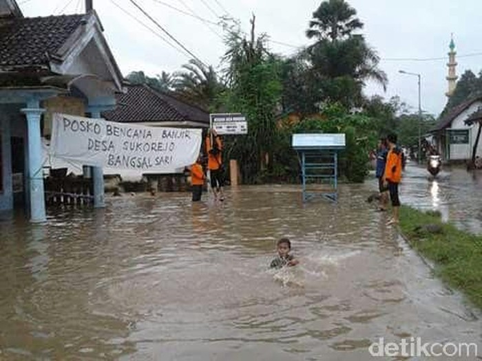 Hujan Semalaman, Ribuan Rumah di Jember Kembali Banjir