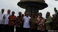 Ketua KPK Agus Rahardjo sempat hadir pada saat peresmian tugu antikorupsi yang bertepatan dengan Hari Anti Korupsi Indonesia (HAKI). (Foto: Chaidir Tanjung/detikcom).