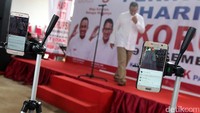 Videostreaming menyiarkan secara langsung pidato Anies lewat media sosial.