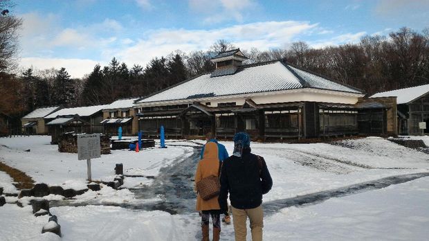 Wisatawan di Komplek Kota Tua Hokkaido (Aryo/detikTravel)
