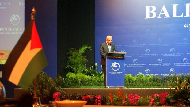 Hadir di Bali Democracy Forum, Palestina Dukung Pluralisme dan Sikap Toleran