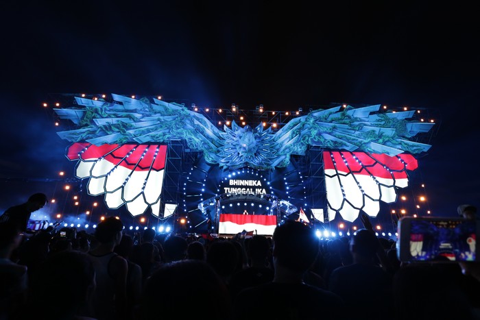 Dipha Barus di Djakarta Warehouse Project 2016.