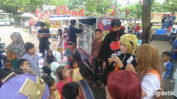 Ketika Naruto Ajak Anak-anak di Semarang Kurangi Main Gadget