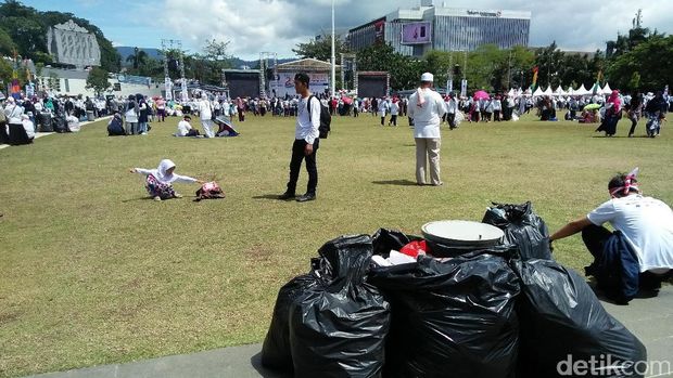 Massa 1212 Bubar, Gasibu Kembali Bersih Seperti Sedia Kala