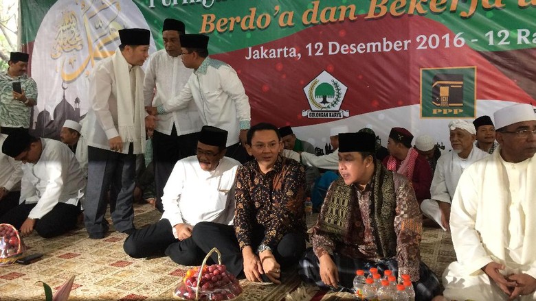 Ahok dan Djarot Hadiri Peringatan Maulid Nabi di Menteng