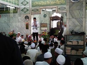 Sampaikan Sambutan di Masjid, Agus Yudhoyono: Maaf Tak Bisa Kampanye