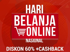 Kode Voucher Spesial Harbolnas, Diskon 60% + Cashback di 120 Lebih Toko Online