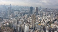 Tampak gedung-gedung yang berjajar di kejauhan. Simbol dari modernitas Tokyo (Elvan/detikTravel)