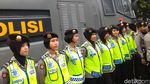 Pengamanan Sidang Perdana Ahok di PN Jakpus
