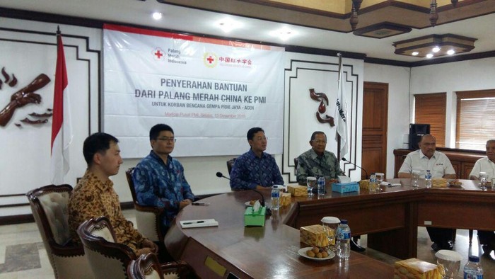 Palang Merah China Beri USD 100 Ribu untuk Bantu Korban Gempa Aceh