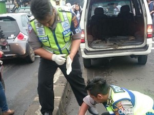 Korban Tabrak Lari, Pemotor Ninja Tewas Terkapar di Jalan Soekarno Hata Bandung