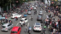 Setelah melewati Makostrad baru terlihat lancar.