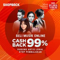 Harbolnas: Cashback 99% untuk Pembelian Musik Online dan Voucher Diskon Rp 250.000