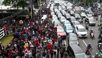 Macet tersebut sudah sampai di Tugu Tani.