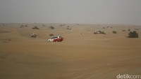 Foto: Dubai Desert Conservation Reserve lokasinya di E-66, Dubai Al Ain Highway, Murqqab Exit 50 atau sekitar 45 menit dari pusat Kota Dubai. Gurun pasir ini tidak dihuni penduduk (Afif/detikTravel)