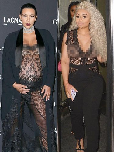 Tiru Pose Kim Kardashian, Blac Chyna Pamer Bokong