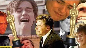 Di urutan sepuluh ada aktor Hollywood Leonardo DiCaprio yang selalu gagal mendapat piala Oscar dan membuatnya jadi bahan meme. Namun berkat aktingnya di film The Revenant, Leonardo akhirnya menggaet Oscar.  Foto: Internet