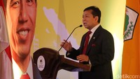 Setya Novanto membuka seminar Indonesia Economic Outlook 2017 di Hotel Mulia, Senayan, Jakarta, Kamis (15/12/2016).