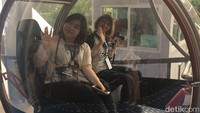 Seperti di film Jurrassic Park terbaru yang dibintaingi Chris Pratt, traveler akan diajak untuk menjelajahi dunia dinosaurus dengan sebuah kendaraan unik berbentuk capsul (Pasti/detikTravel)