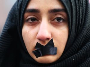 Protes Warga Turki Terkait Krisis Kemanusiaan di Aleppo