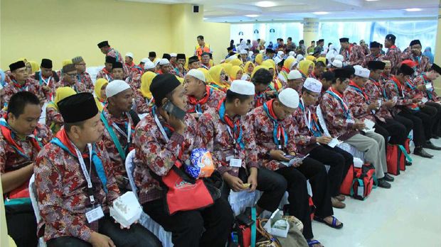 Jamaah umrah yang terbang dari Palembang (dok Anta Umroh)