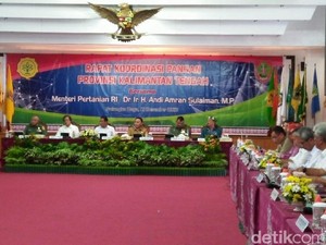 Rakor Pangan di Kalteng, Mentan Minta Daerah Perbatasan Ditanami Tanaman Pangan
